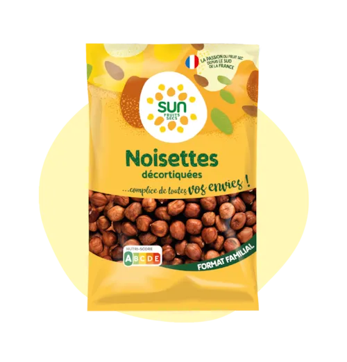 Noisettes décortiquées